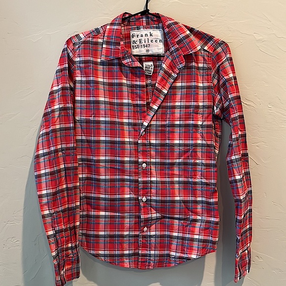 Frank & Eileen Tops - FRANK AND EILEEN MULTI PLAID BARRY SHIRT XS